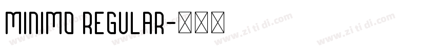 Minimo Regular字体转换